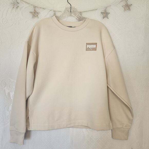 Puma Small Essentials Tunic Fleece Sweatshirt Sade Girl Quiet Luxury Athletic - Picture 1 of 15